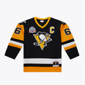 Mario Lemieux Pittsburgh Penguins NHL Mitchell & Ness Men Black 1991-92 Power Play Authentic Jersey product image 1,