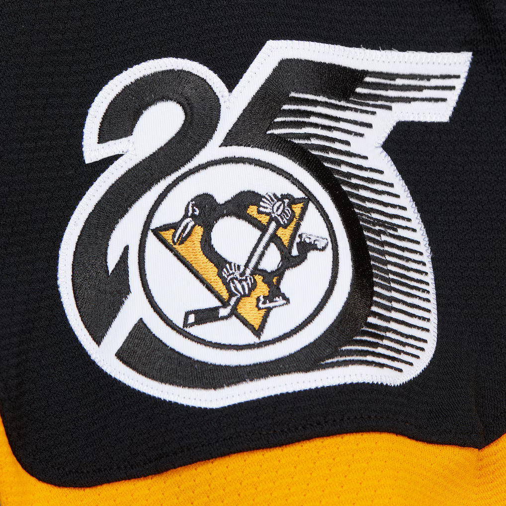 Mario Lemieux Pittsburgh Penguins NHL Mitchell & Ness Men Black 1991-92 Power Play Authentic Jersey product image 6,