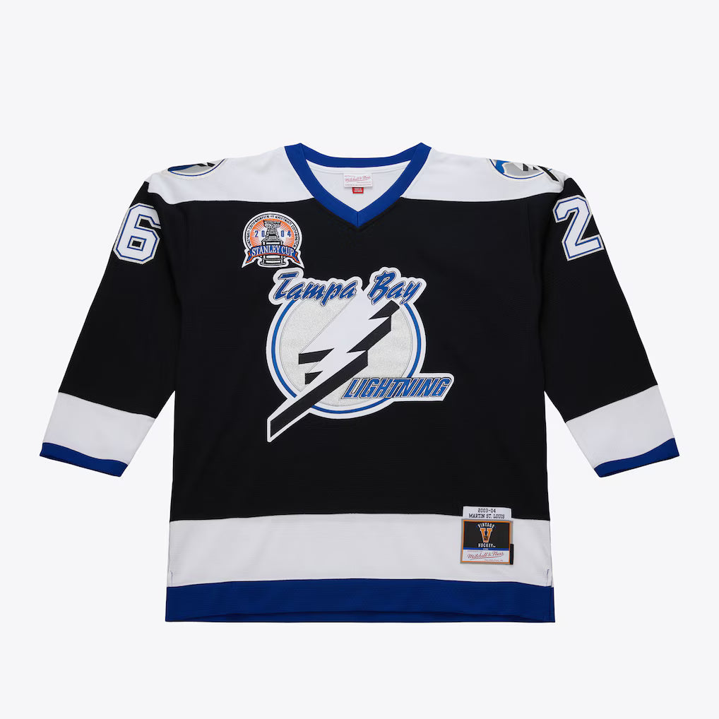 Martin St. Louis Tampa Bay Lightning NHL Mitchell & Ness Men Black 2003-04 Power Play Authentic Jersey product image 2,