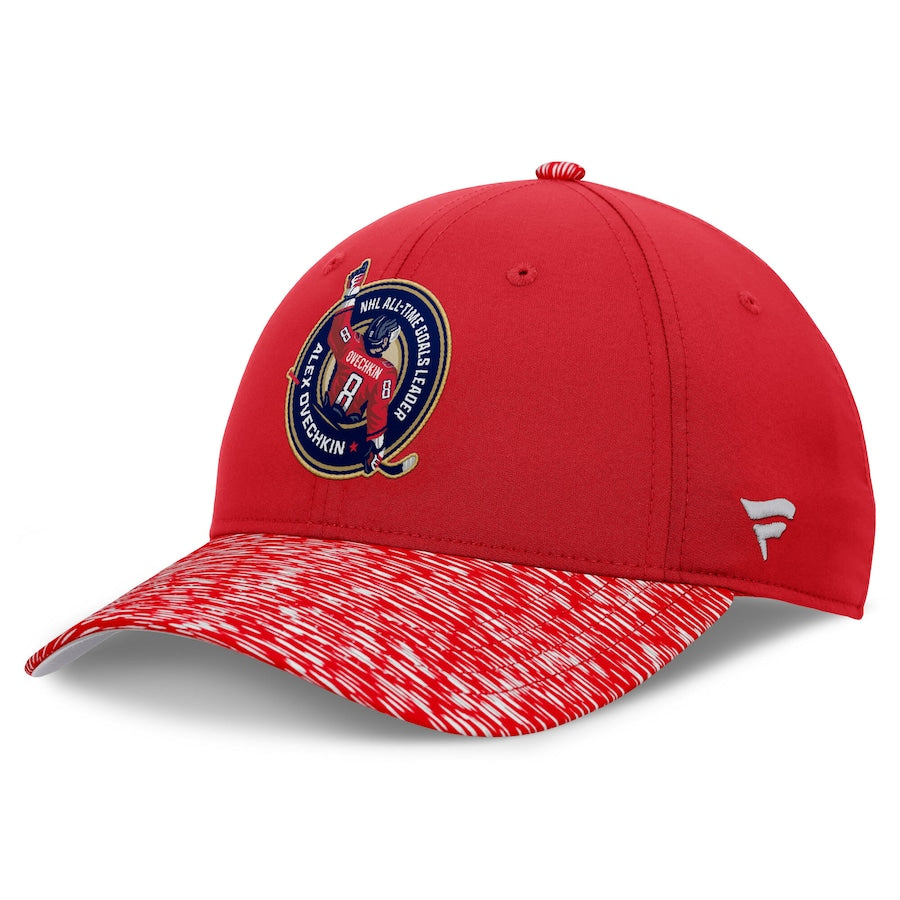 Alexander Ovechkin Washington Capitals NHL Fanatics Branded Men Red All-Time Leading Goal Scorer Locker Room Snapback