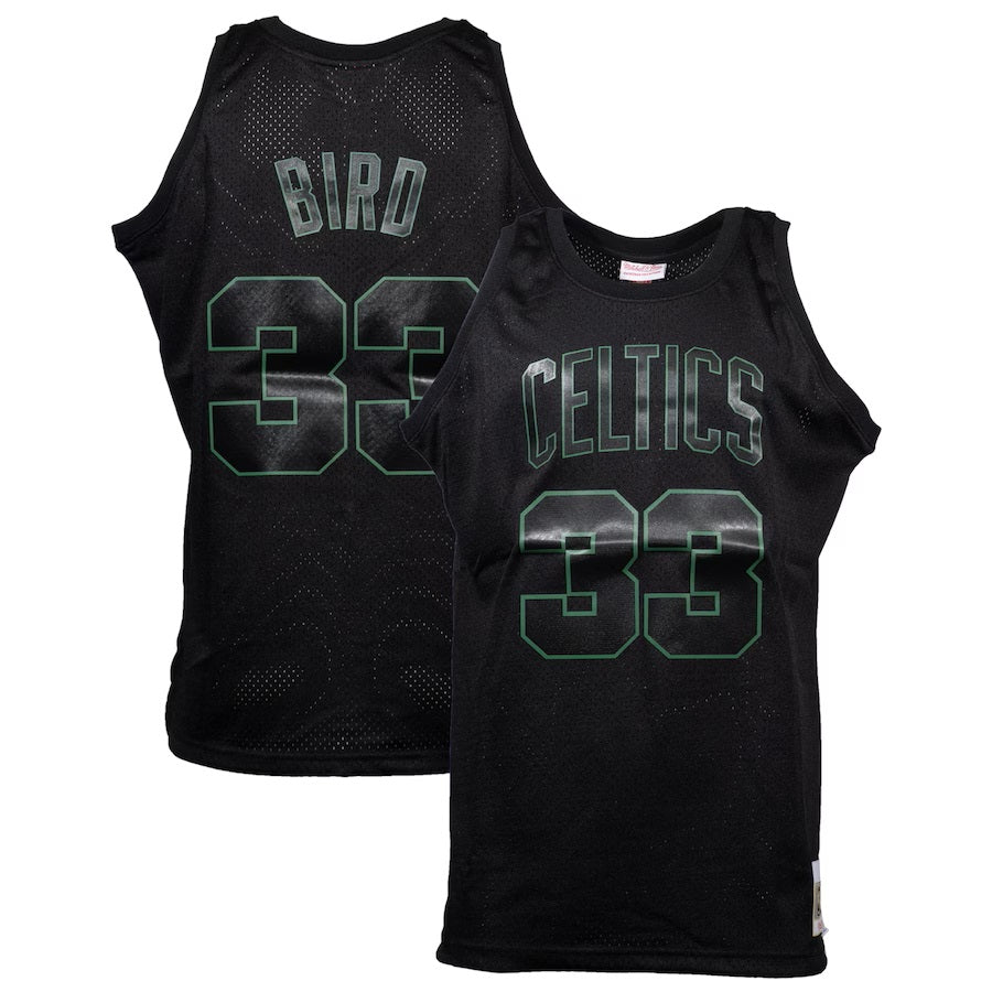 Larry Bird Boston Celtics NBA Mitchell & Ness Men Black Dynamic Hardwood Classics Swingman Jersey product image 3, provided