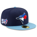 Toronto Blue Jays MLB New Era Men Navy/Light Blue 59Fifty 50th Anniversary Authentic Collection Fitted Hat product image 1,