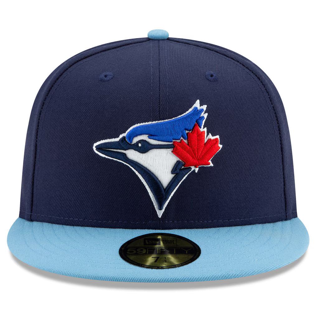 Toronto Blue Jays MLB New Era Men Navy/Light Blue 59Fifty 50th Anniversary Authentic Collection Fitted Hat product image 3,