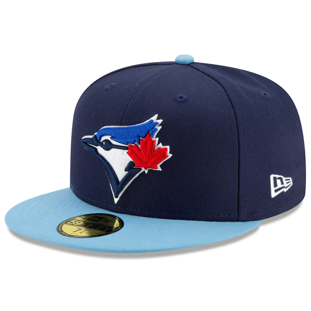 Toronto Blue Jays MLB New Era Men Navy/Light Blue 59Fifty 50th Anniversary Authentic Collection Fitted Hat product image 4,