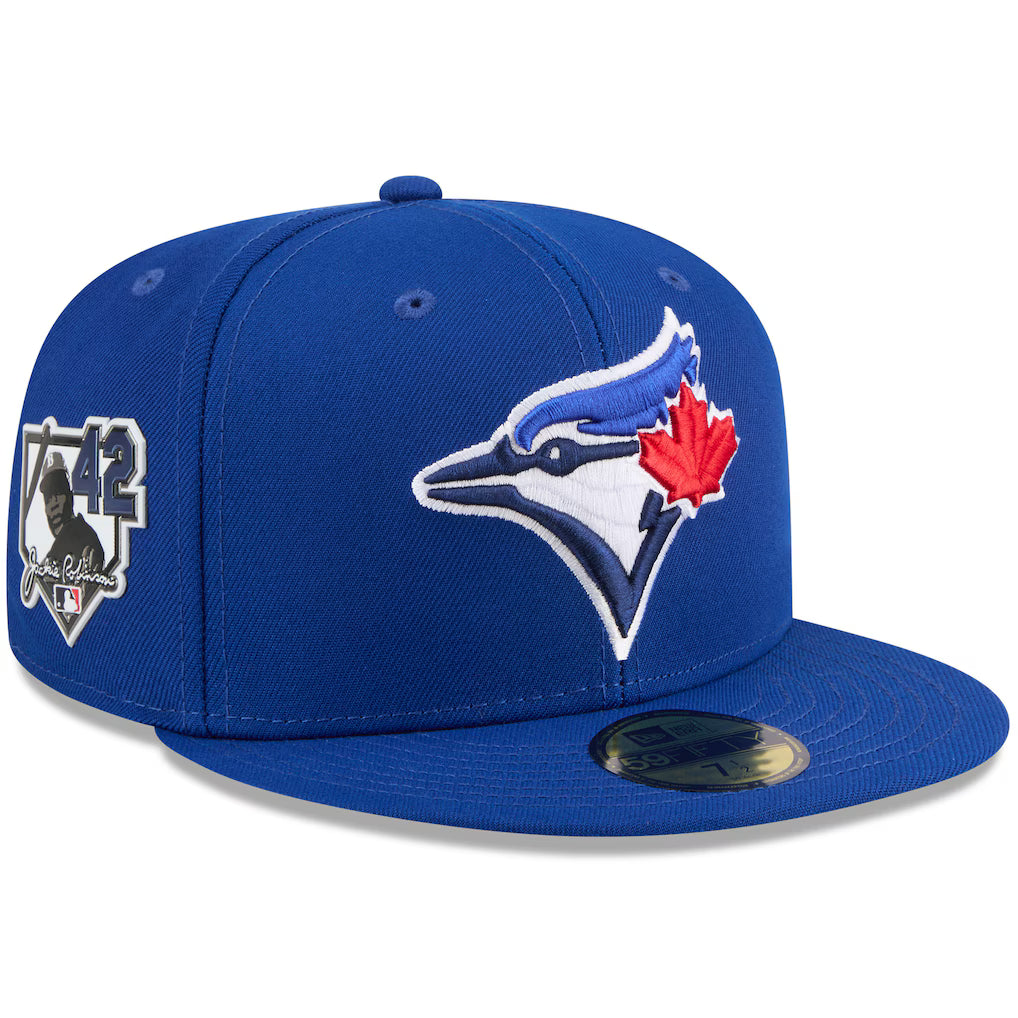 Toronto Blue Jays MLB New Era Men Royal Blue 59Fifty Jackie Robinson Day 2026 Side Patch Fitted Hat product image 1,