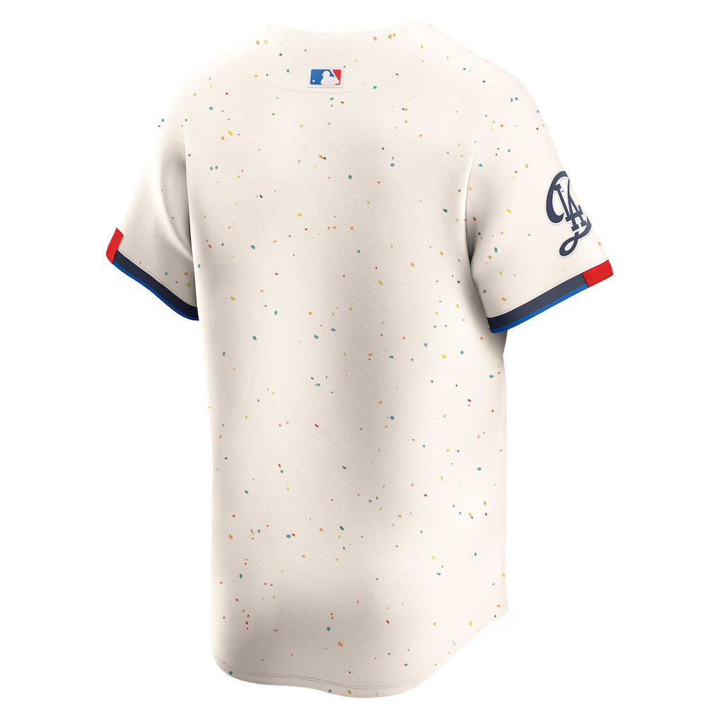 Los Angeles Dodgers MLB Nike Men Cream 2024 City Connect Limited Jersey product image 2, provided for visual reference and