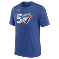 Toronto Blue Jays MLB Nike Men Royal Blue 50th Anniversary Vintage T-Shirt product image 1, provided for visual reference