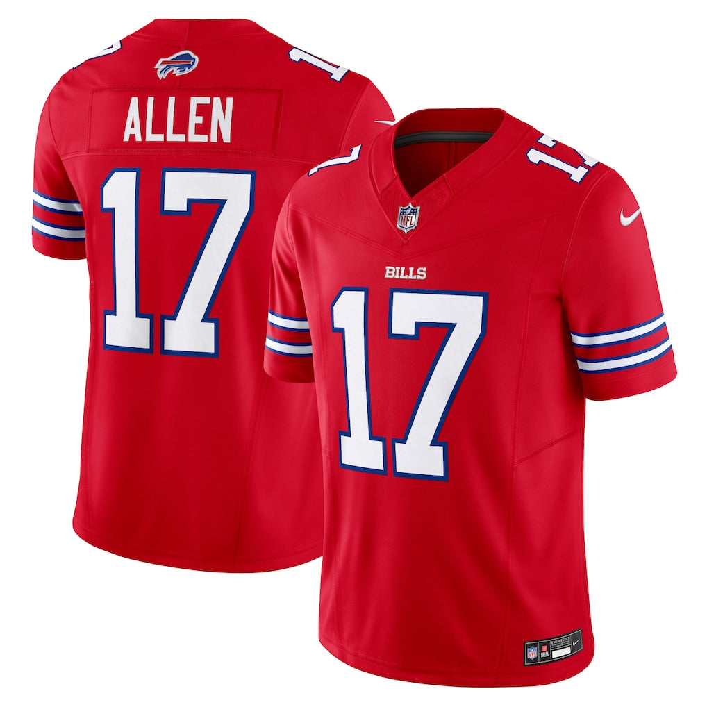 Josh Allen Buffalo Bills NFL Nike Men University Red Vapor F.U.S.E. Limited Jersey product image 3, provided for visual