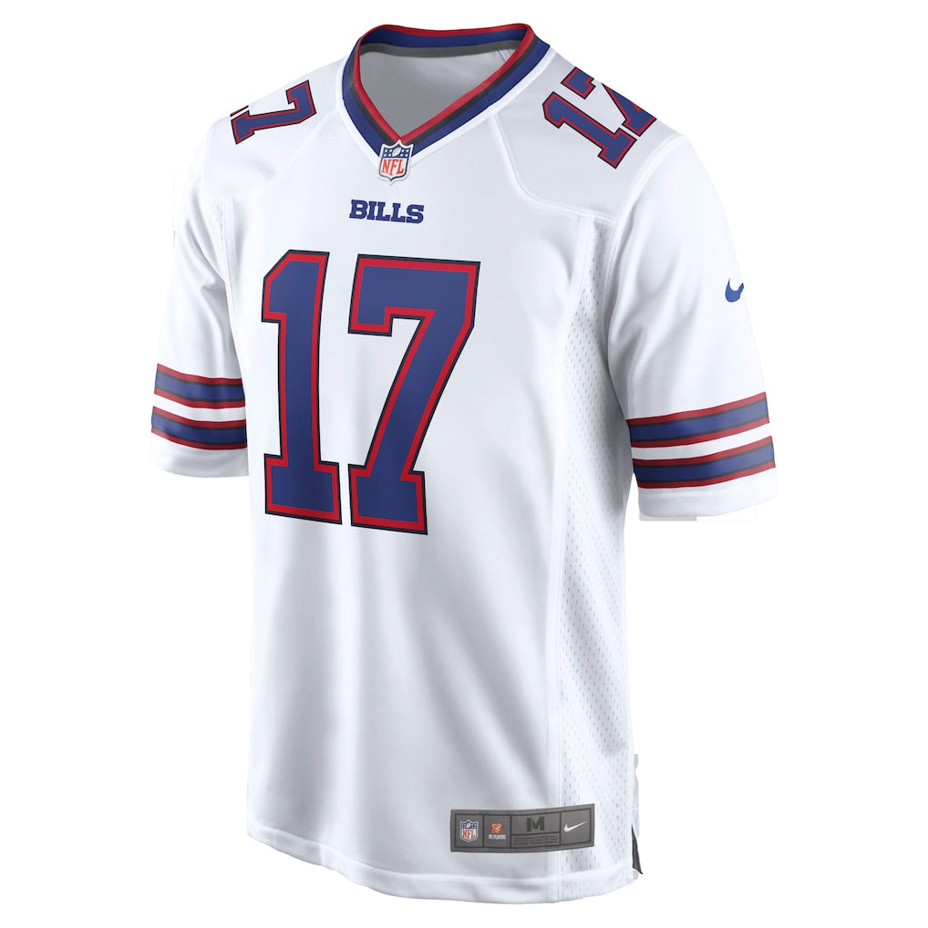 Josh Allen Buffalo Bills NFL Nike Men White Road Game Jersey product image 2, provided for visual reference and product