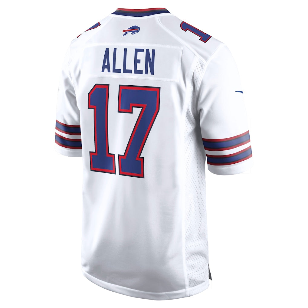 Josh Allen Buffalo Bills NFL Nike Men White Road Game Jersey product image 1, provided for visual reference and product