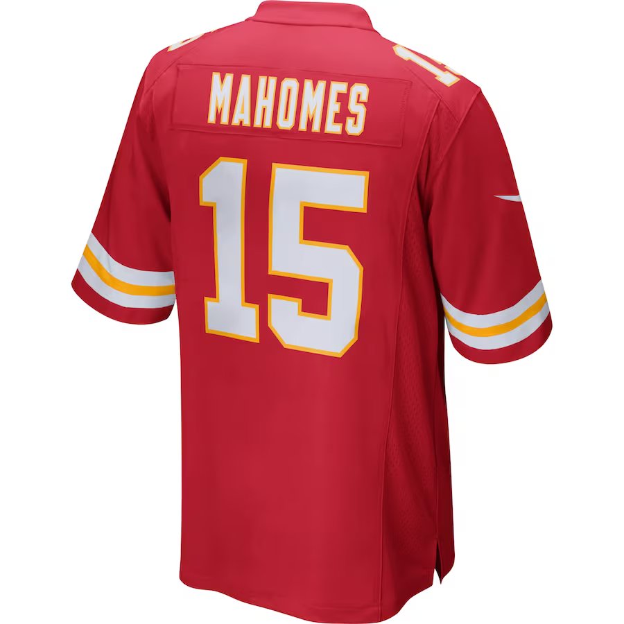 Patrick Mahomes Kansas City Chiefs NFL Nike Men Red Home Game Jersey product image 1, provided for visual reference and