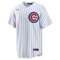 Chicago Cubs MLB Nike Men White Pinstripe Home Replica Jersey product image 1, provided for visual reference and product