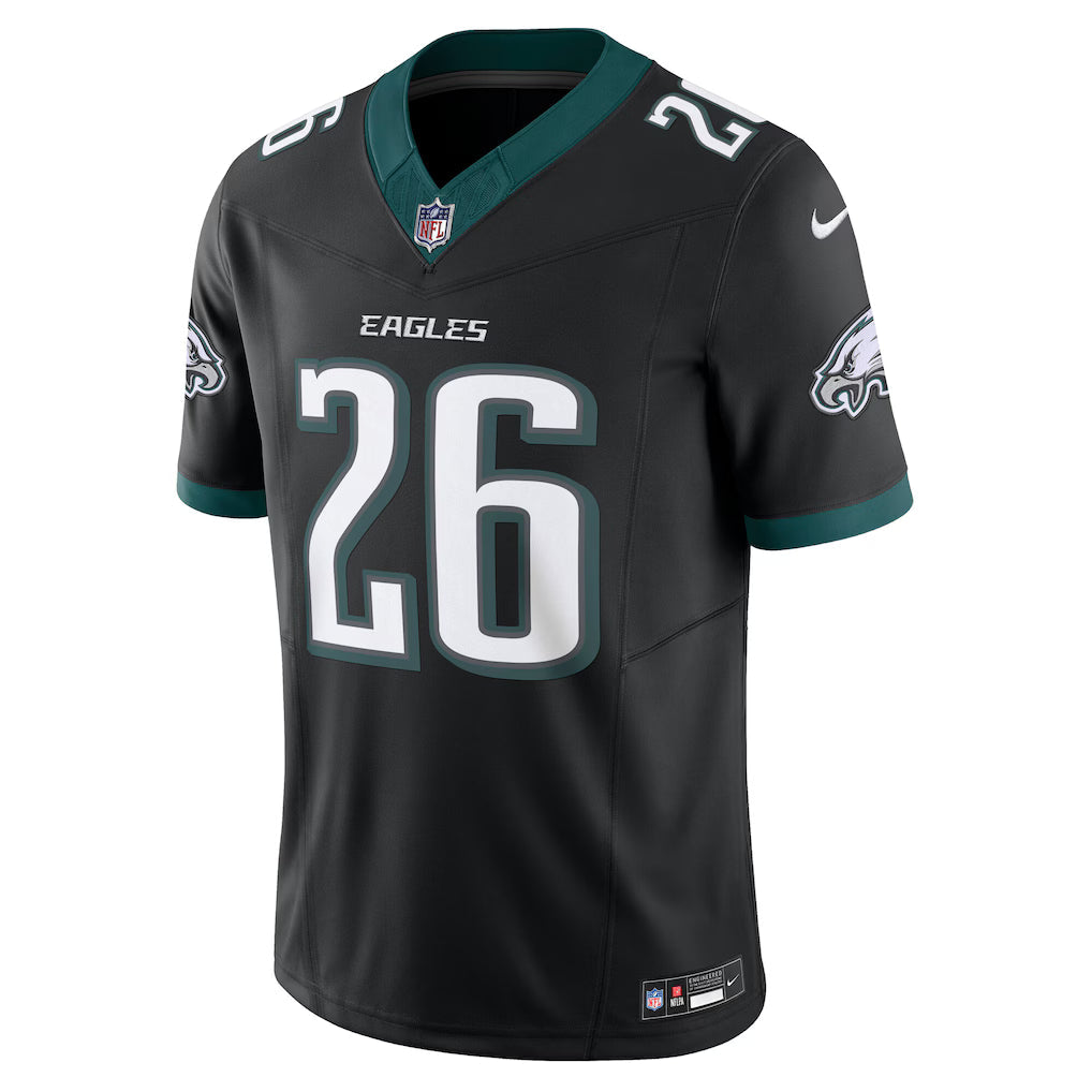 Saquon Barkley Philadelphia Eagles NFL Nike Men Black Vapor F.U.S.E. Limited Jersey product image 2, provided for visual