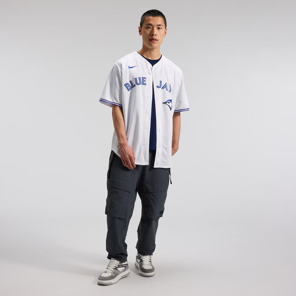 Trey Yesavage Toronto Blue Jays MLB Nike Men White Replica Jersey product image 7, provided for visual reference and product