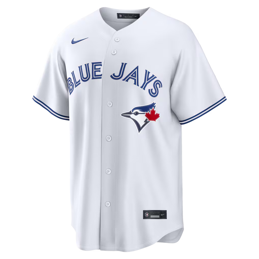 Trey Yesavage Toronto Blue Jays MLB Nike Men White Replica Jersey product image 2, provided for visual reference and product