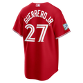 Vladimir Guerrero Jr. Toronto Blue Jays MLB Nike Men Sports Red Alternate 50th Season Patch Stadium Jersey product image 1,