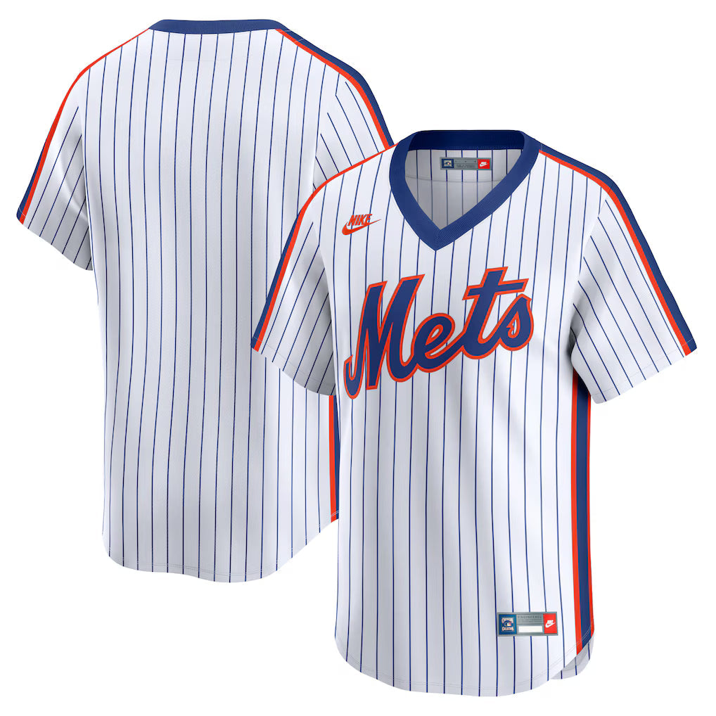 New York Mets MLB Nike Men White Cooperstown Collection Limited Jersey product image 3, provided for visual reference and