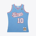 Mike Bibby Sacramento Kings NBA Mitchell & Ness Men Light Blue 2004-05 Swingman Jersey product image 1, provided for visual