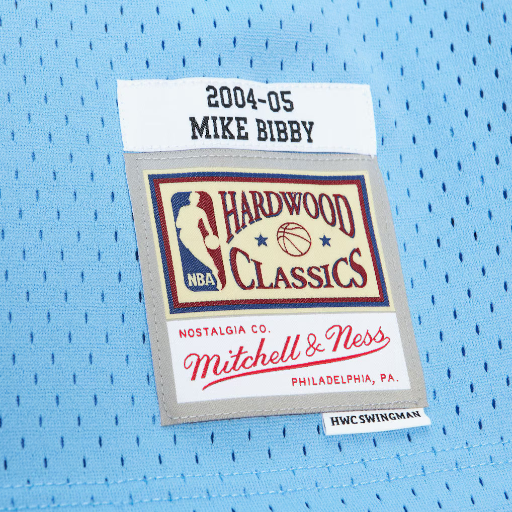 Mike Bibby Sacramento Kings NBA Mitchell & Ness Men Light Blue 2004-05 Swingman Jersey product image 3, provided for visual