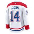 Nick Suzuki Montreal Canadiens NHL Fanatics Branded Men White Pro-Stitched Premium Jersey product image 1, provided for