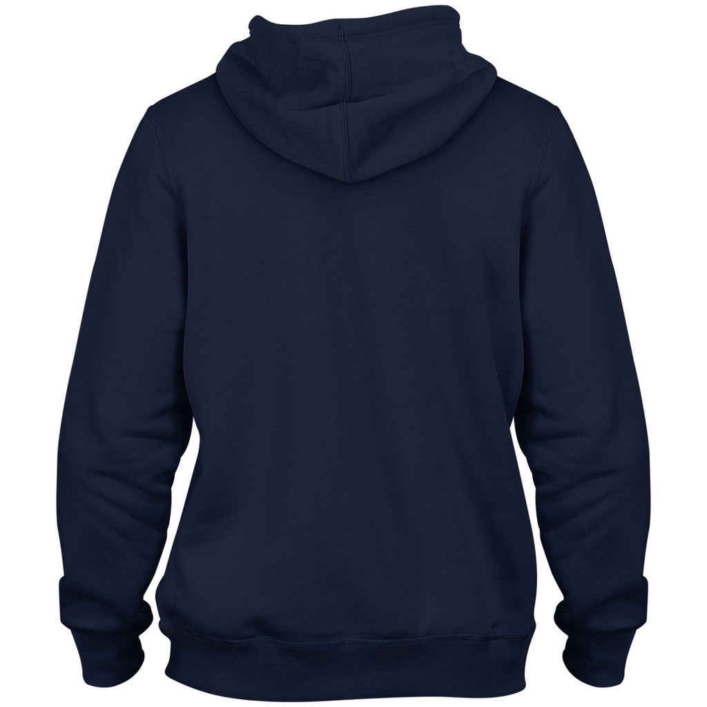 North Carolina Tar Heels NCAA Bulletin Men Navy Express Twill Logo Hoodie product image 3, provided for visual reference and
