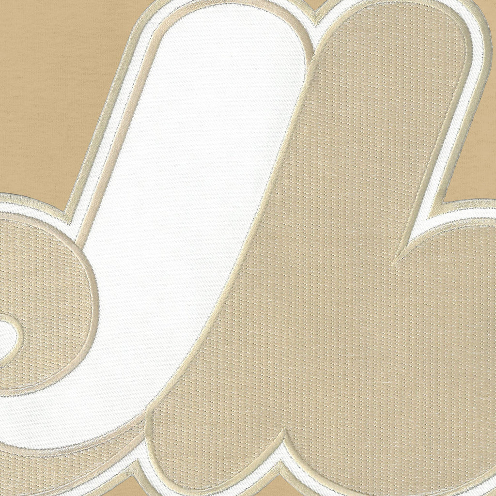 Montreal Expos MLB Bulletin Men Wheat Twill Tonal Logo Crew Sweater product image 2, provided for visual reference and