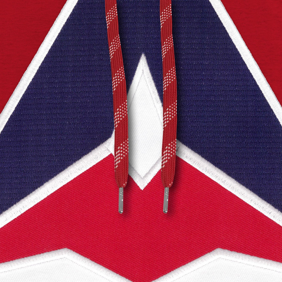 Montreal Alouettes CFL Bulletin Men Red Express Twill Retro Logo Hoodie product image 2, provided for visual reference and