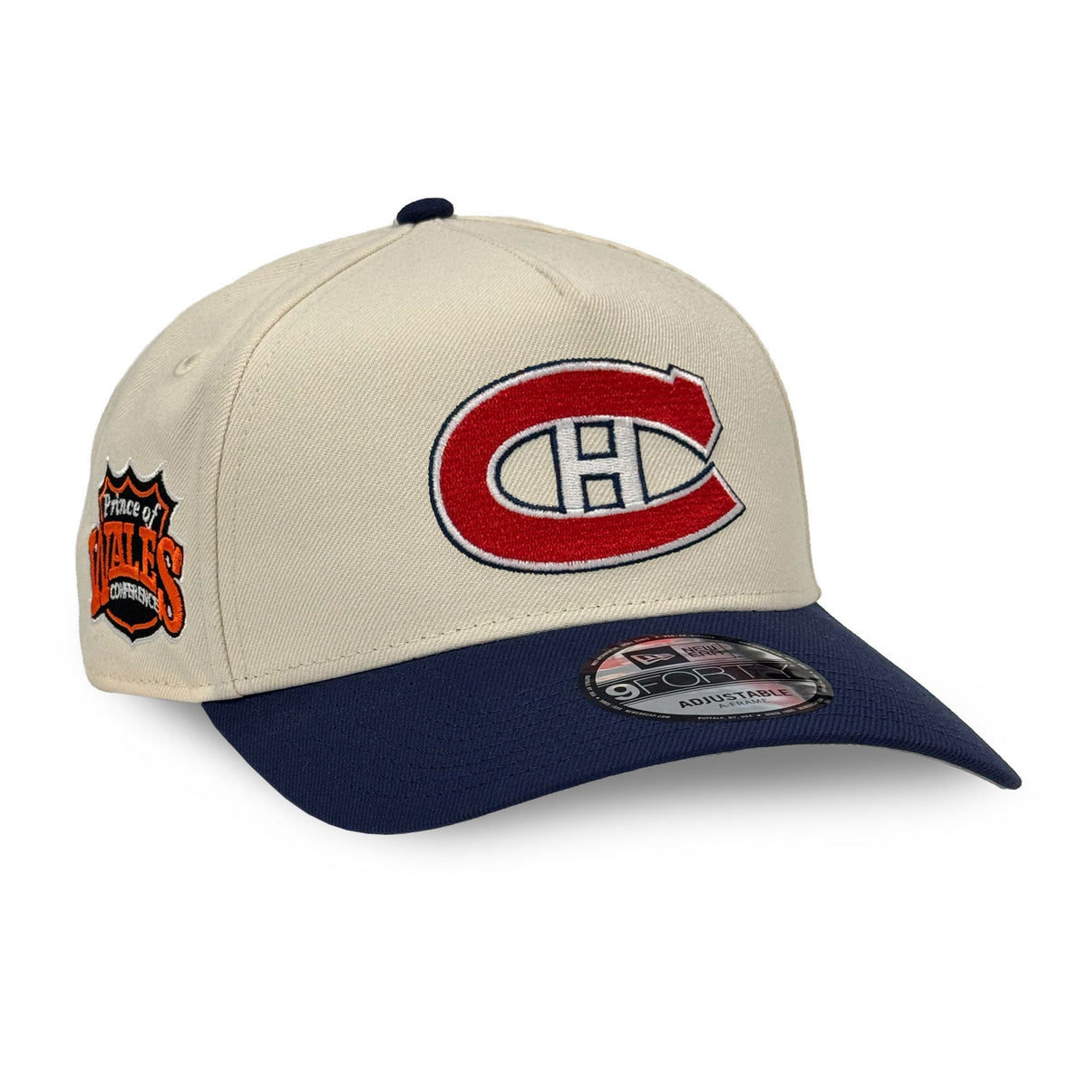 Montreal Canadiens NHL New Era Men Beige Royal Vintage Conference 9Forty A-Frame Snapback Hat product image 1, provided for