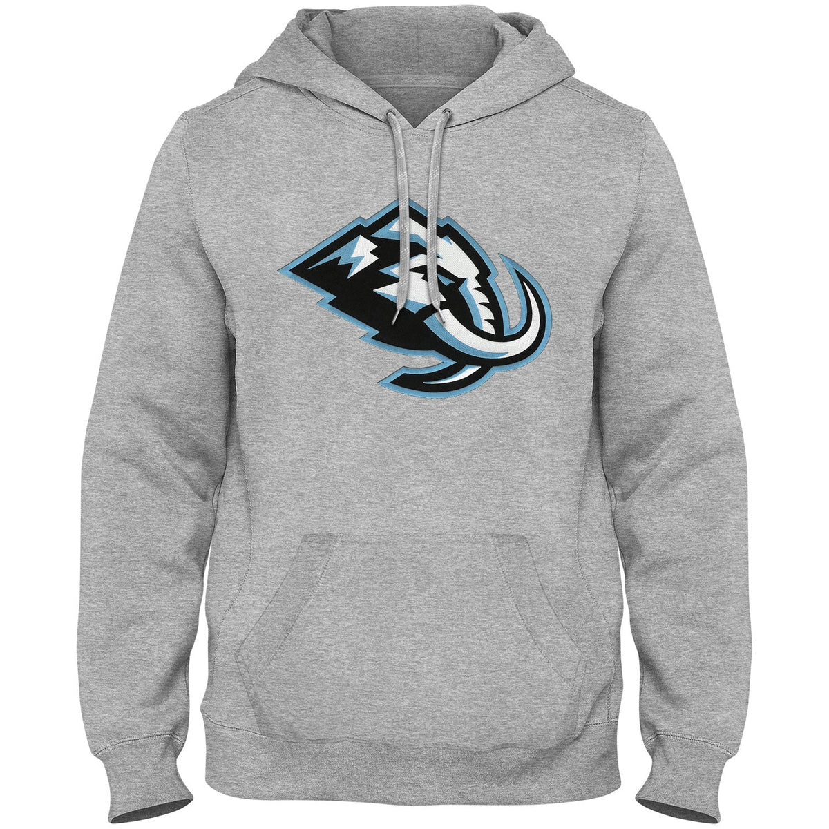 Utah Mammoth NHL Bulletin Men Athletic Grey Express Twill Logo Hoodie product image 1, provided for visual reference and