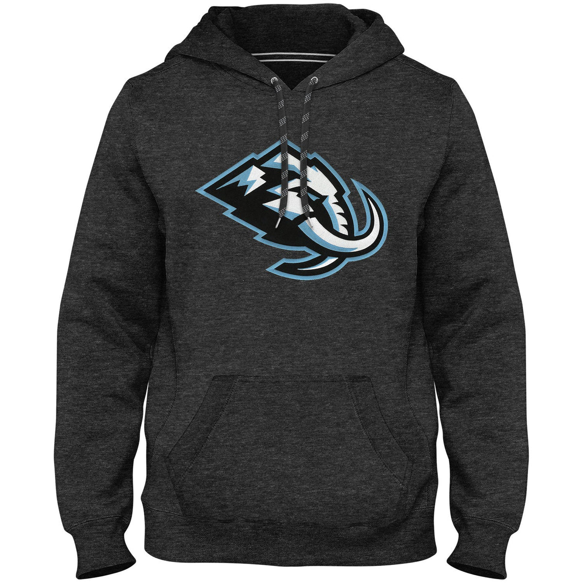 Utah Mammoth NHL Bulletin Men Charcoal Express Twill Logo Hoodie product image 1, provided for visual reference and product