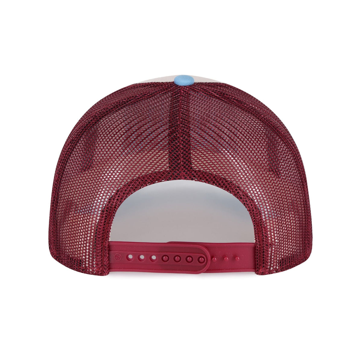 Montreal Canadiens NHL 47 Brand Men Tricolor Drawbridge Trucker Snapback Hat product image 2, provided for visual reference