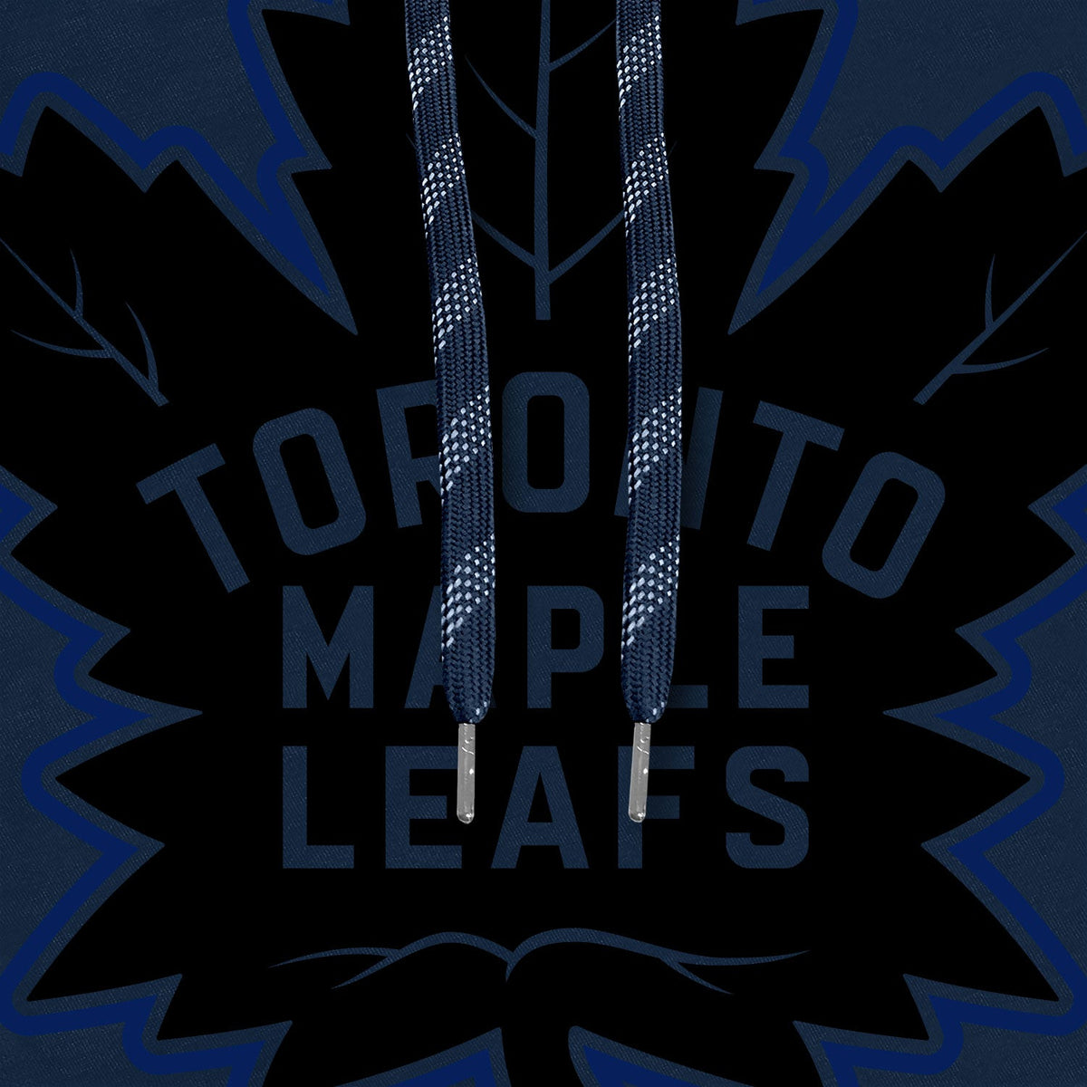 Toronto Maple Leafs NHL Bulletin Men Navy Back in Black Express Twill Logo Hoodie product image 2, provided for visual