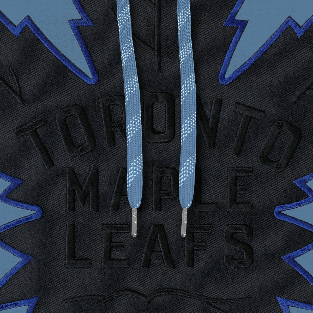 Toronto Maple Leafs NHL Bulletin Men Light Blue Back in Black Express Twill Logo Hoodie product image 2, provided for visual