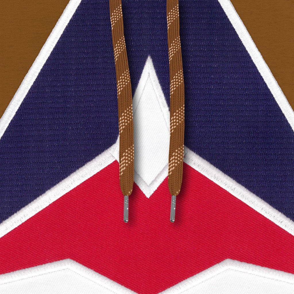 Montreal Alouettes CFL Bulletin Men Dune Express Twill Retro Logo Hoodie product image 2, provided for visual reference and
