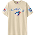 Toronto Blue Jays MLB Bulletin Men Natural Cooperstown Retro Roots Heavyweight Oversized T-Shirt product image 1, provided