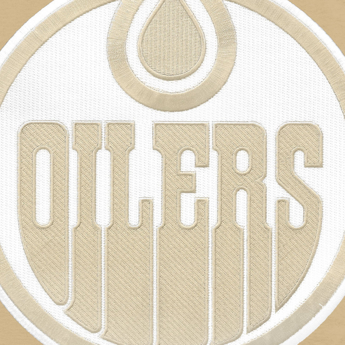 Edmonton Oilers NHL Bulletin Men Wheat Twill Tonal Logo Crew Sweater product image 2, provided for visual reference and