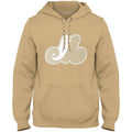 Montreal Expos MLB Bulletin Men Wheat Tonal Twill Logo Hoodie product image 1, provided for visual reference and product