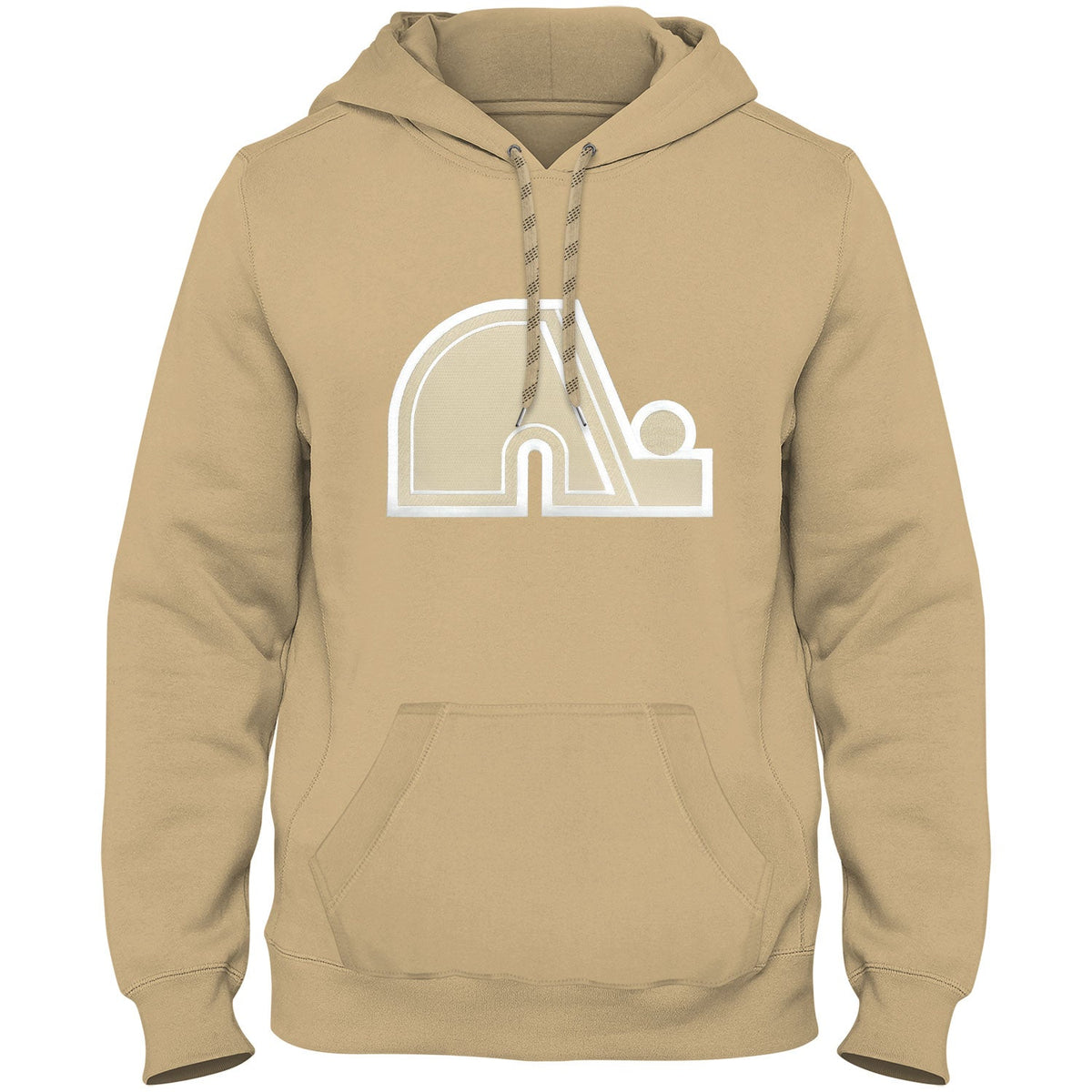 Quebec Nordiques NHL Bulletin Men Wheat Tonal Twill Logo Hoodie product image 1, provided for visual reference and product