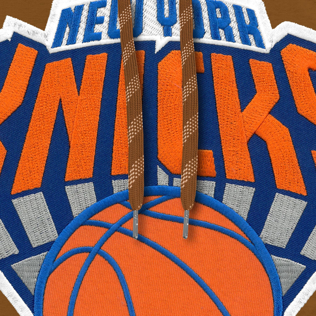 New York Knicks NBA Bulletin Men Dune Express Twill Logo Hoodie product image 3, provided for visual reference and product