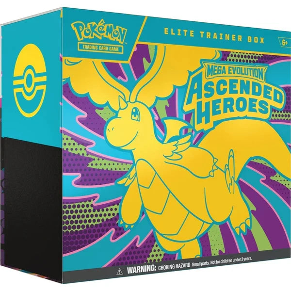 Pokémon TCG Mega Evolution Ascended Heroes Elite Trainer Box product image 1, provided for visual reference and product