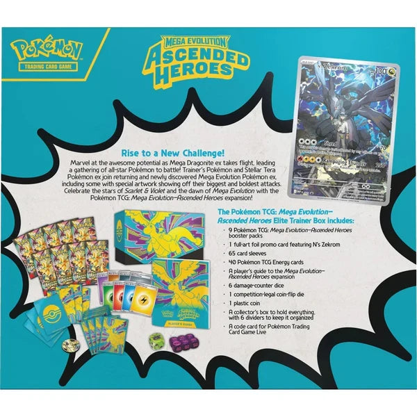 Pokémon TCG Mega Evolution Ascended Heroes Elite Trainer Box product image 3, provided for visual reference and product