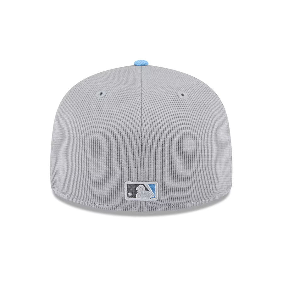 Toronto Blue Jays MLB New Era Men Grey/Light Blue 59Fifty 2025 Batting Practice Fitted Hat product image 2, provided for