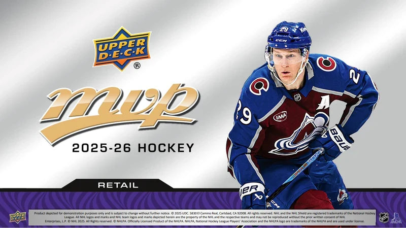 NHL Upper Deck MVP Hockey 2025-2026 Retail Box Trading Cards product image 2, provided for visual reference and product