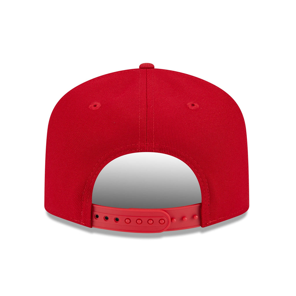 Calgary Flames NHL New Era Men Red 9FIfty Script A-Frame Snapback product image 2, provided for visual reference and product