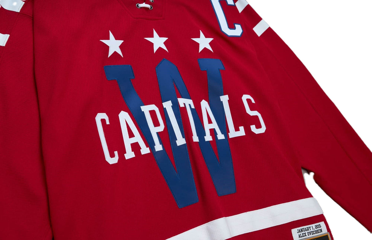 Alexander Ovechkin NHL Mitchell & Ness Men Red 2015 Blue Line Authentic Jersey product image 3, provided for visual