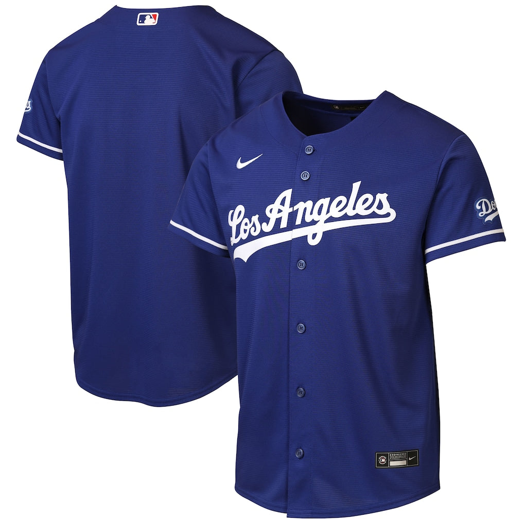 Los Angeles Dodgers MLB Nike Men Deep Royal Blue Alternate Replica Jersey product image 3, provided for visual reference and