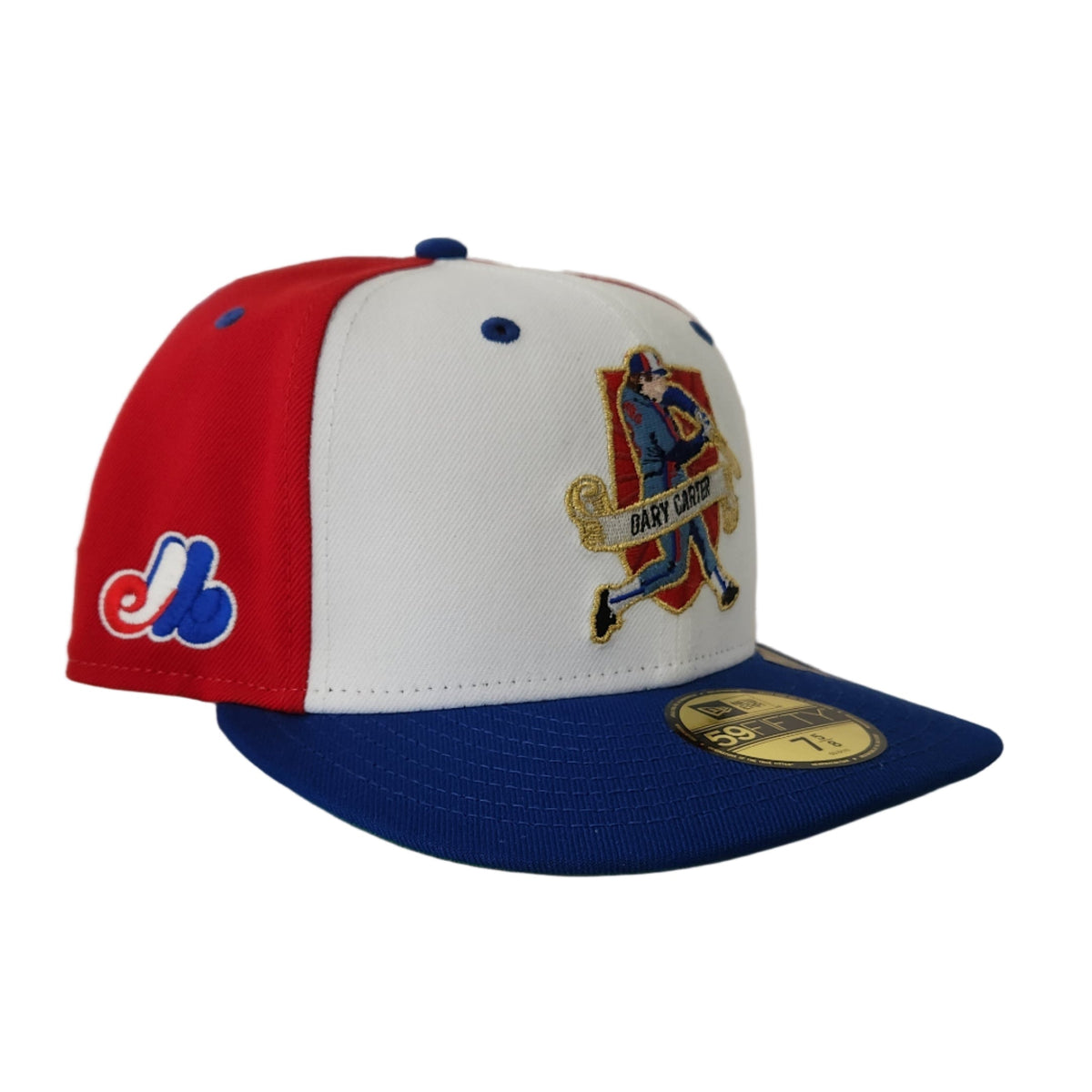 Gary Carter Montreal Expos MLB New Era Men Red 59Fifty Pre-Curved Hall Of Fame Fitted Hat product image 2, provided for