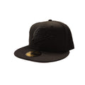 Vancouver Canucks NHL New Era Men Black on Black 59Fifty Fitted Hat product image 1, provided for visual reference and