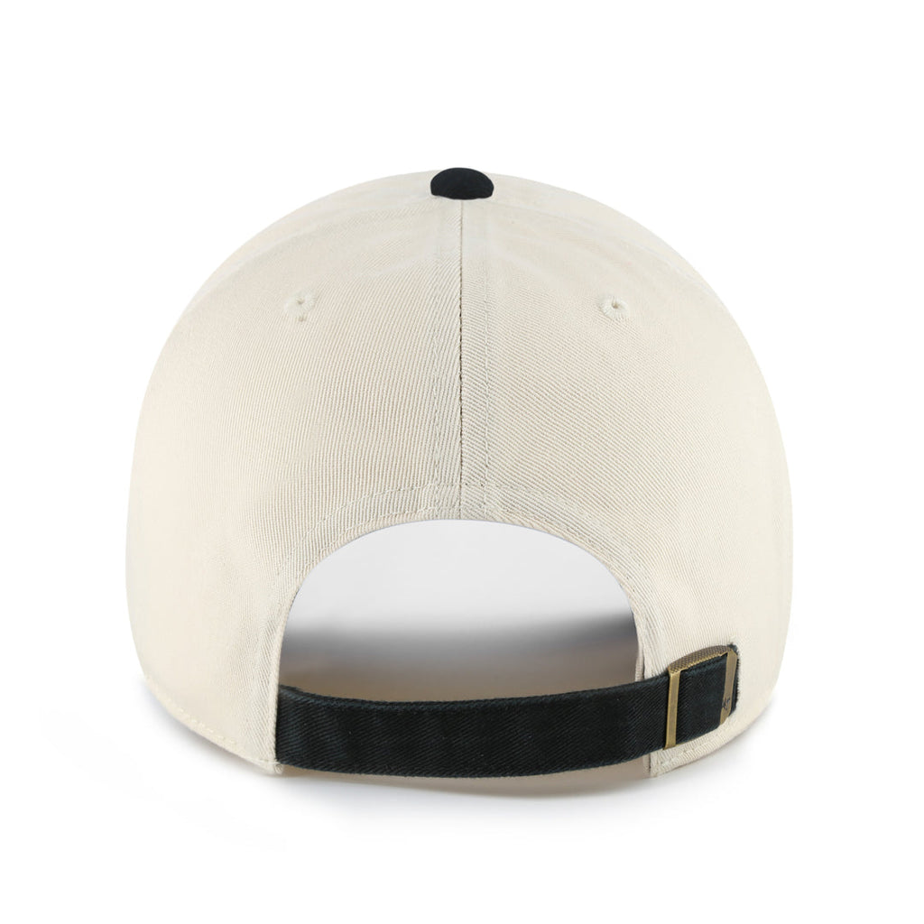 Hockey Canada IIHF 47 Brand Men Beige/Black 2002 Logo Sure Shot Clean Up Adjustable Hat product image 3, provided for visual