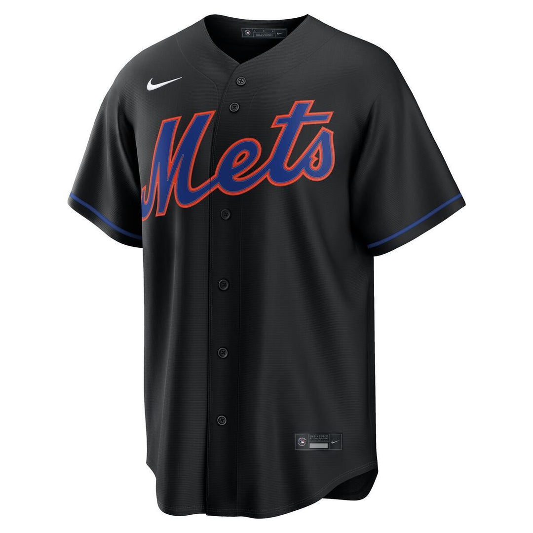 Juan Soto New York Mets MLB Nike Men Black Away Player Replica Jersey product image 2, provided for visual reference and